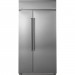 GE CSB42WSKSS Cafe Series 42 Inch 25.2 cu. ft. Built-In Side by Side Refrigerator in Stainless Steel